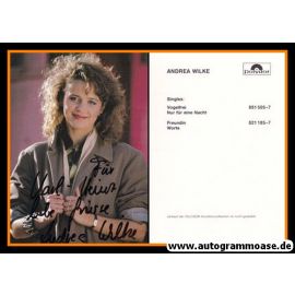 Autogramm Schlager | Andrea WILKE | 1984 "Vogelfrei" (Polydor)