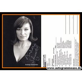 Autogramm Schauspieler | Andreja SCHNEIDER | 2000er (Portrait SW) Lammers