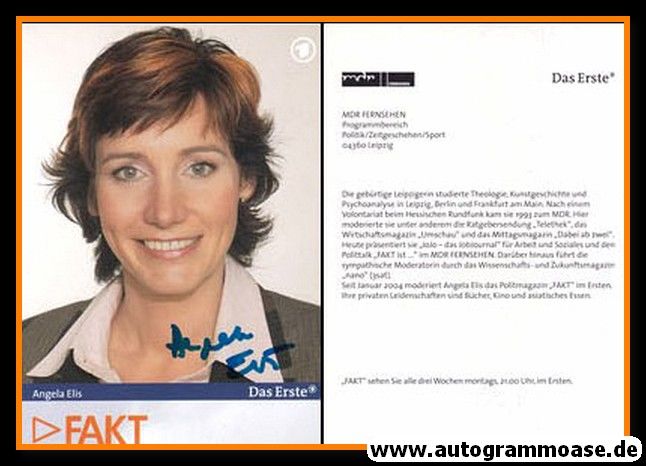 Autogramm TV | ARD | Angela ELIS | 2000er "FAKT"