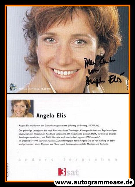 Autogramm TV | 3sat | Angela ELIS | 2000er "Nano" quer