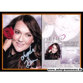 Autogramm Schlager | Angela HENN | 2017 "Verliebt" (Portrait Color Schlager-Hotel)