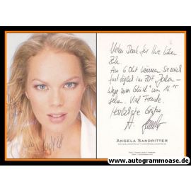 Autogramm Schauspieler | Angela SANDRITTER | 2000er (Portrait Color) Leidig