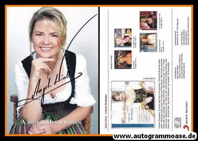 Autogramm Volksmusik | Angela WIEDL | 2010 "A Bisserl Herzklopfen" (Jupiter)