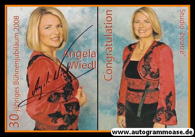 Autogramm Volksmusik | Angela WIEDL | 2010 (Portrait Color) 30 Jahre