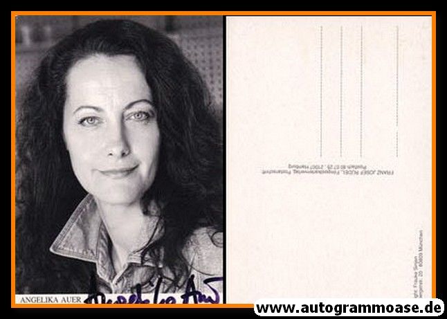 Autogramm Schauspieler | Angelika AUER | 1990er (Portrait SW) Rüdel