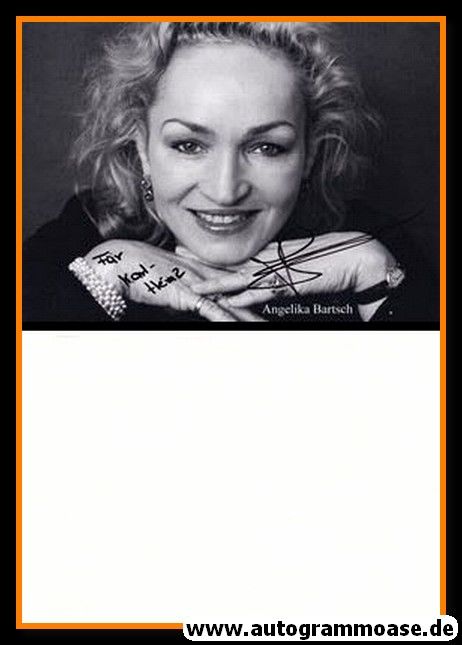 Autogramm Schauspieler | Angelika BARTSCH | 2000er (Portrait SW)