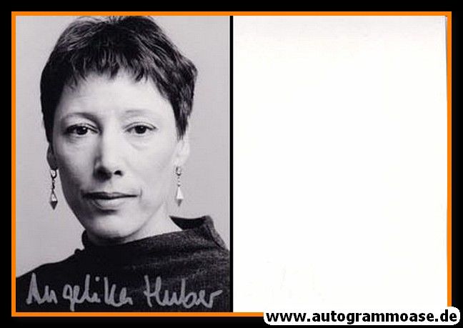 Autogramm Schauspieler | Angelika HUBER | 2000er Foto (Portrait SW)
