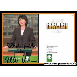Autogramm TV | SAT1 | Angelika KALLWASS | 2000er "Zwei Bei Kallwass" grün