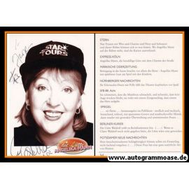 Autogramm Schlager | Angelika MANN | 2000er (Portrait SW) Die Lütte