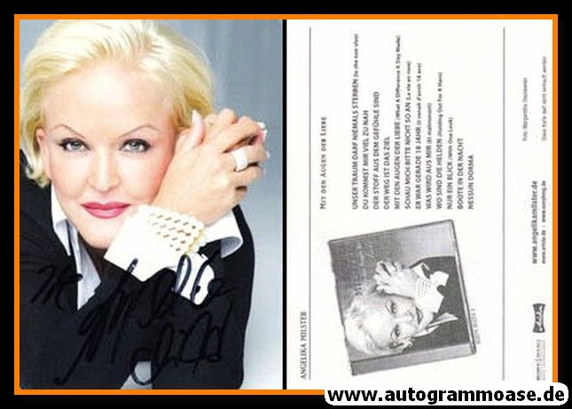 Autogramm Schlager | Angelika MILSTER | 2006 "Mit Den Augen Der Liebe" (Portrait Color Sony)
