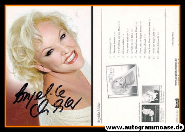 Autogramm Schlager | Angelika MILSTER | 2008 "Ich Sage Ja" (Portrait Color Sony)