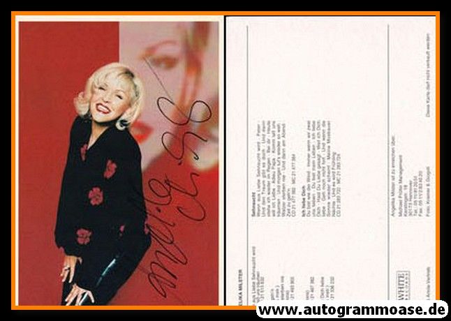 Autogramm Schlager | Angelika MILSTER | 1997 "Sehnsucht" (Portrait Color White)