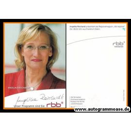 Autogramm TV | RBB | Angelika REICHARDT | 2000er "RBB Aktuell" (Portrait Color) Ziebe
