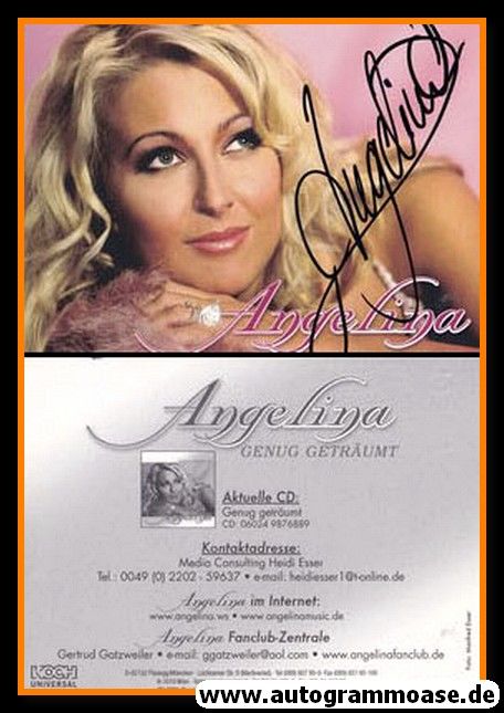 Autogramm Schlager | Brigitte AICHNER (Angelina) | 2006 "Genug Geträumt" (Koch)