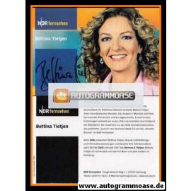 Autogramm TV | NDR | Bettina TIETJEN | 2000er "Das!" (Garreis)