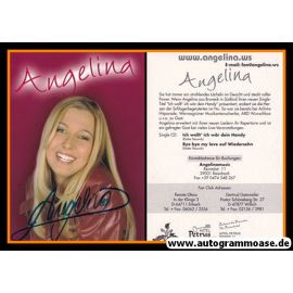 Autogramm Schlager | Brigitte AICHNER (Angelina) | 2001 "Ich Wollt Ich Wär Dein Handy"