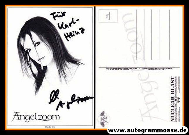 Autogramm Pop | ANGELZOOM (Claudia Uhle) | 2000er (Portrait SW)