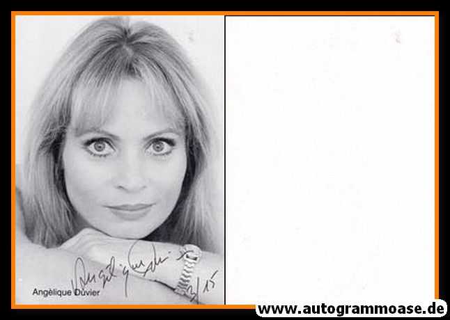 Autogramm Schauspieler | Angelique DUVIER | 2000er (Portrait SW)