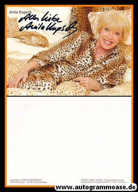 Autogramm Schauspieler | Anita KUPSCH | 1990er (Portrait Color Rüdel)