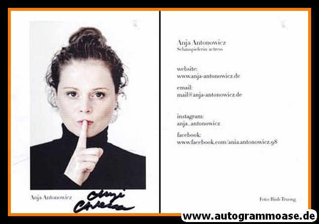 Autogramm Schauspieler | Anja ANTONOWICZ | 2010er (Portrait Color) Truong