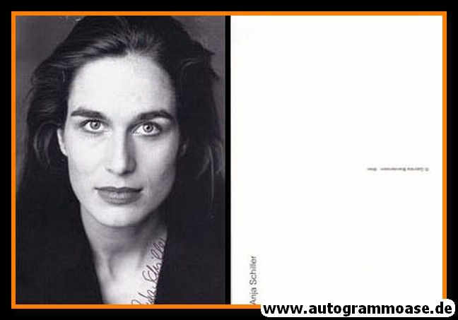 Autogramm Schauspieler | Anja SCHILLER | 2000er (Portrait SW) Brandenstein