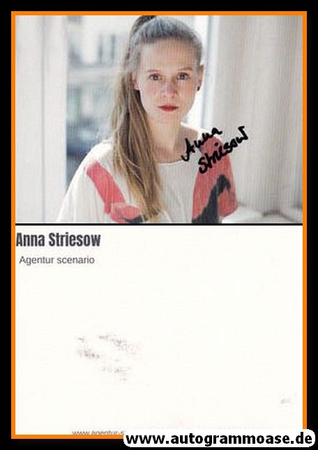 Autogramm Schauspieler | Anna STRIESOW | 2010er (Portrait Color) Scenario