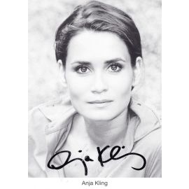 Autogramm Schauspieler | Anja KLING | 2000er (Portrait SW)