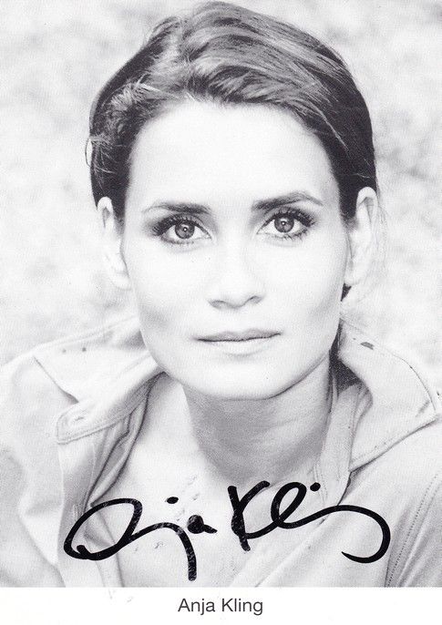 Autogramm Schauspieler | Anja KLING | 2000er (Portrait SW)