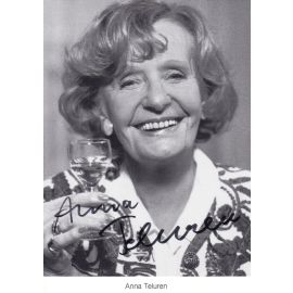 Autogramm Schauspieler | Anna TELUREN | 1990er (Portrait SW)