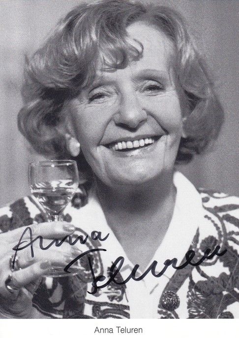 Autogramm Schauspieler | Anna TELUREN | 1990er (Portrait SW)