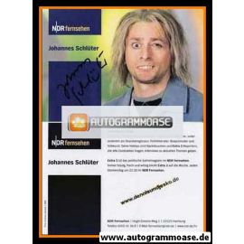 Autogramm TV | NDR | Johannes SCHLÜTER | 2000er "Extra 3"