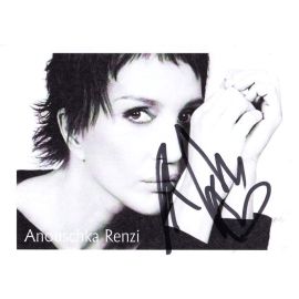 Autogramm Schauspieler | Anouschka RENZI | 1990er (Portrait SW)