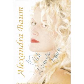 Autogramm Schlager | Alexandra BAUM | 2000er (Portrait Color) Web Site