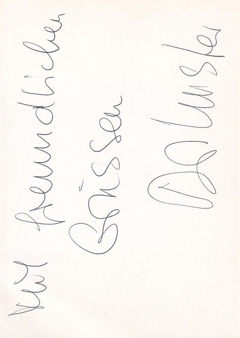 Autogramm Schauspieler | Anne-Marie KUSTER | 1990er (Portrait SW)