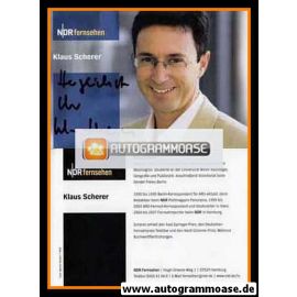 Autogramm TV | NDR | Klaus SCHERER | 2000er (Portrait Color) Wolter
