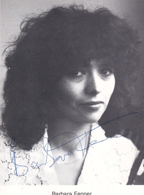 Autogramm Schauspieler | Barbara FENNER | 1990er (Portrait SW)