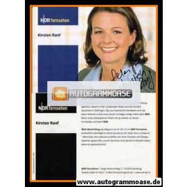Autogramm TV | NDR | Kirsten RANF | 2000er "Mein Nachmittag" (Garrels)