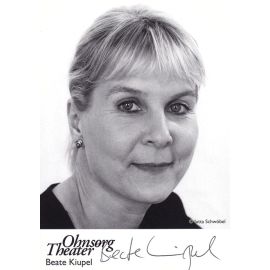 Autogramm Schauspieler | Beate KIUPEL | 2010er (Portrait SW) Ohnsorg