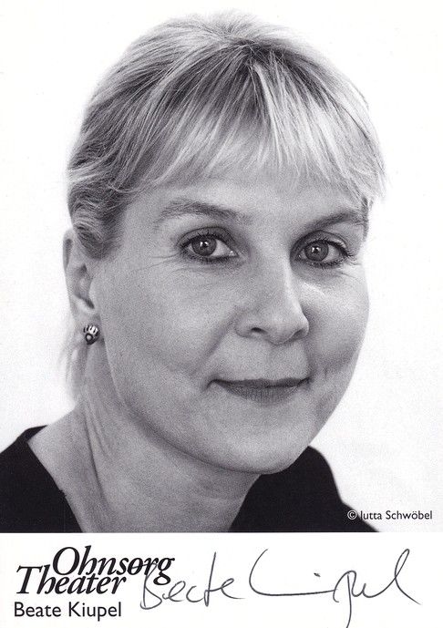 Autogramm Schauspieler | Beate KIUPEL | 2010er (Portrait SW) Ohnsorg