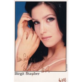 Autogramm Schauspieler | Birgit STAUBER | 2000er Foto (Portrait Color)