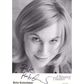 Autogramm Schauspieler | Birte KRETSCHMER | 2000er (Portrait SW) Ohnsorg