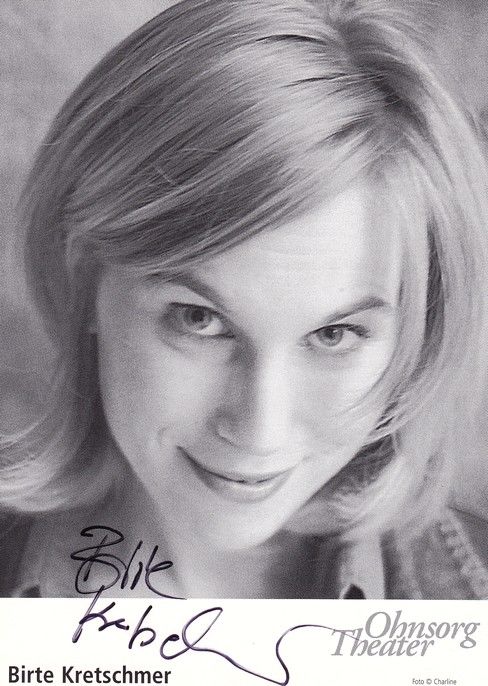 Autogramm Schauspieler | Birte KRETSCHMER | 2000er (Portrait SW) Ohnsorg