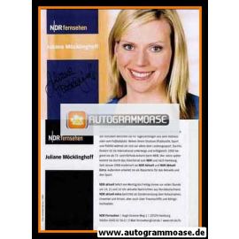 Autogramm TV | NDR | Juliane MÖCKLINGHOFF | 2000er "NDR Aktuell"