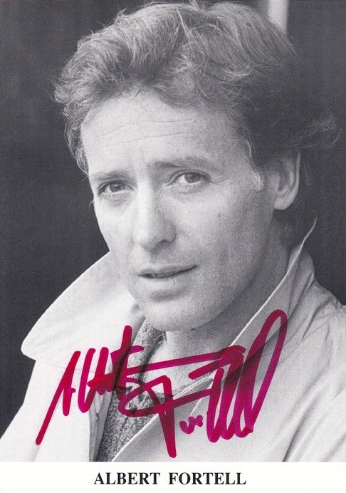 Autogramm Schauspieler | Albert FORTELL | 1990er (Portrait SW)