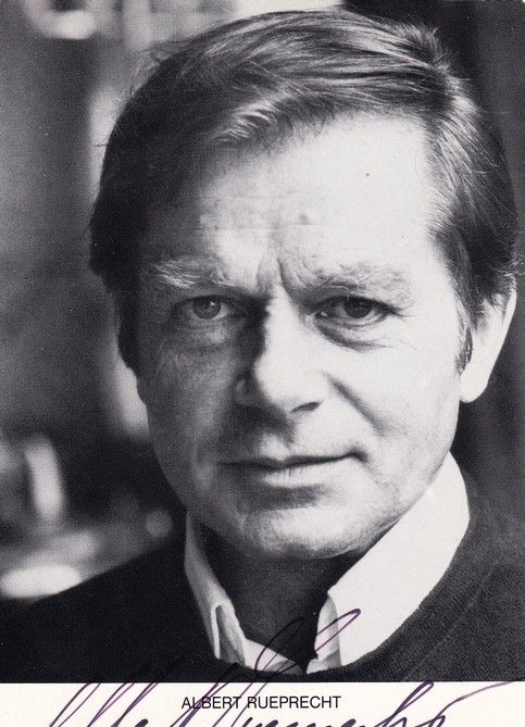 Autogramm Schauspieler | Albert RUEPRECHT | 1990er (Portrait SW)