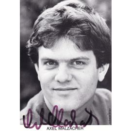 Autogramm Schauspieler | Axel MALZACHER | 1990er (Portrait SW) 1