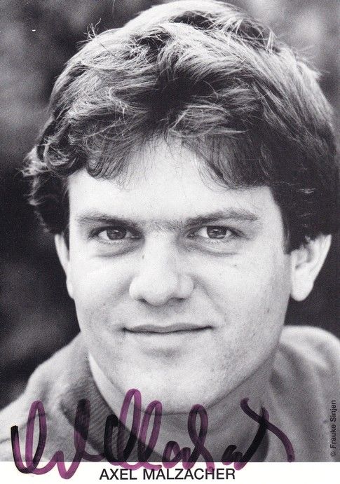 Autogramm Schauspieler | Axel MALZACHER | 1990er (Portrait SW) 1