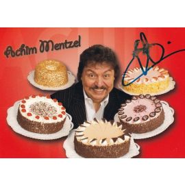Autogramm Musik / TV | Achim MENTZEL | 1990er (Collage Kuchen) Gössinger