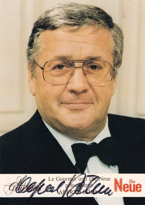 Autogramm Schauspieler | Alfred BÖHM | 1970er (Portrait Color) Gourmet