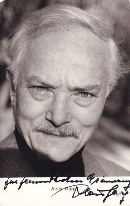 Autogramm Schauspieler | Alois GARG | 1980er (Portrait SW) Rüdel